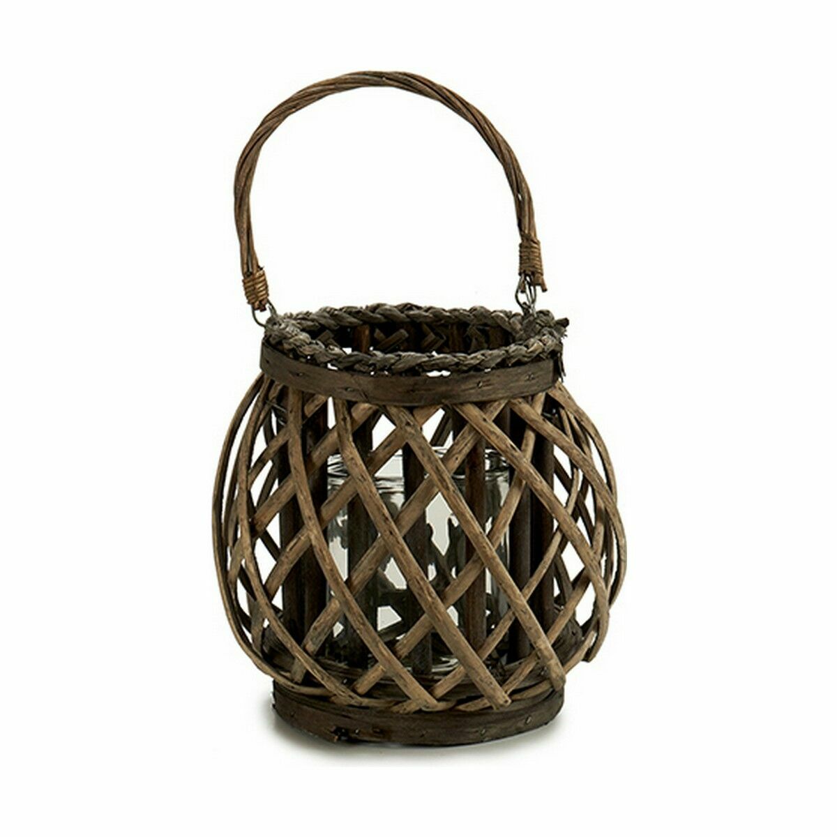 Ljusstakar Gift Decor Brun Grå vide Glas 29,5 x 24 x 22 cm (6 antal) - 3