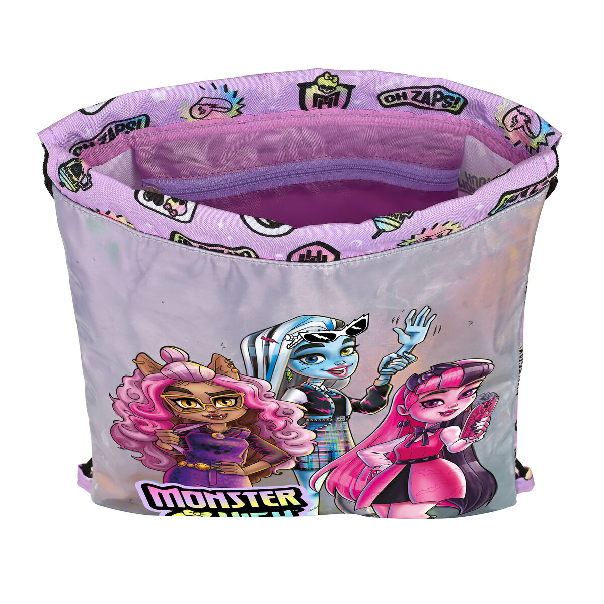 Skopåse med remmar Monster High Best boos Lila - 3
