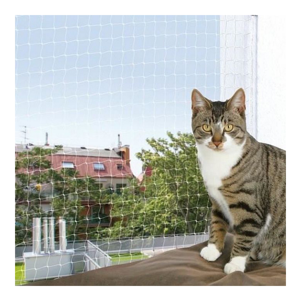 Säkerhetsnät Trixie 44343 Katt Transparent Nylon 8 x 3 m - 2