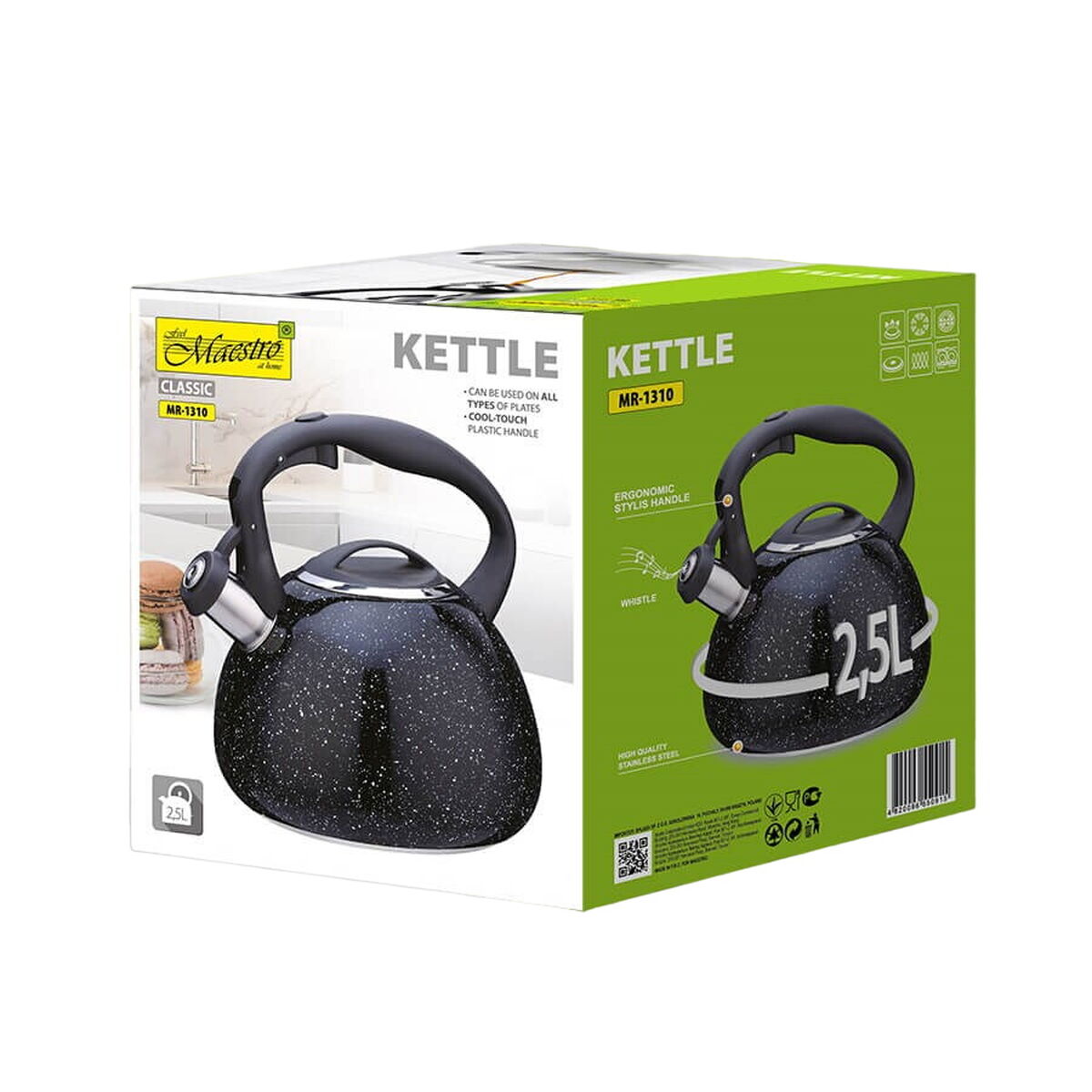 Tekanna Feel Maestro MR-1310 Svart Rostfritt stål 2,5 L - 2
