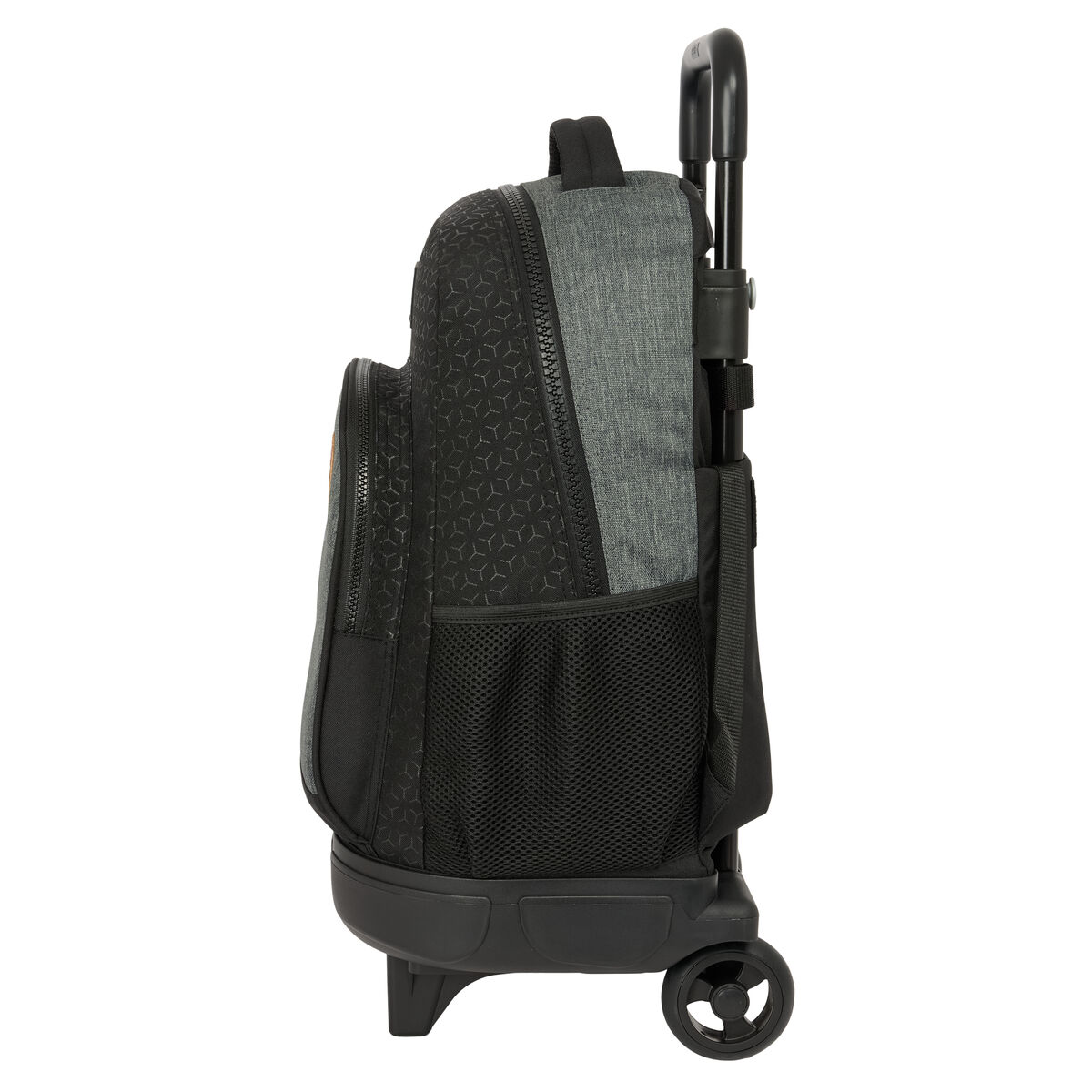 Skolväska med hjul BlackFit8 Old school Svart Grå 33 x 45 x 22 cm - 3