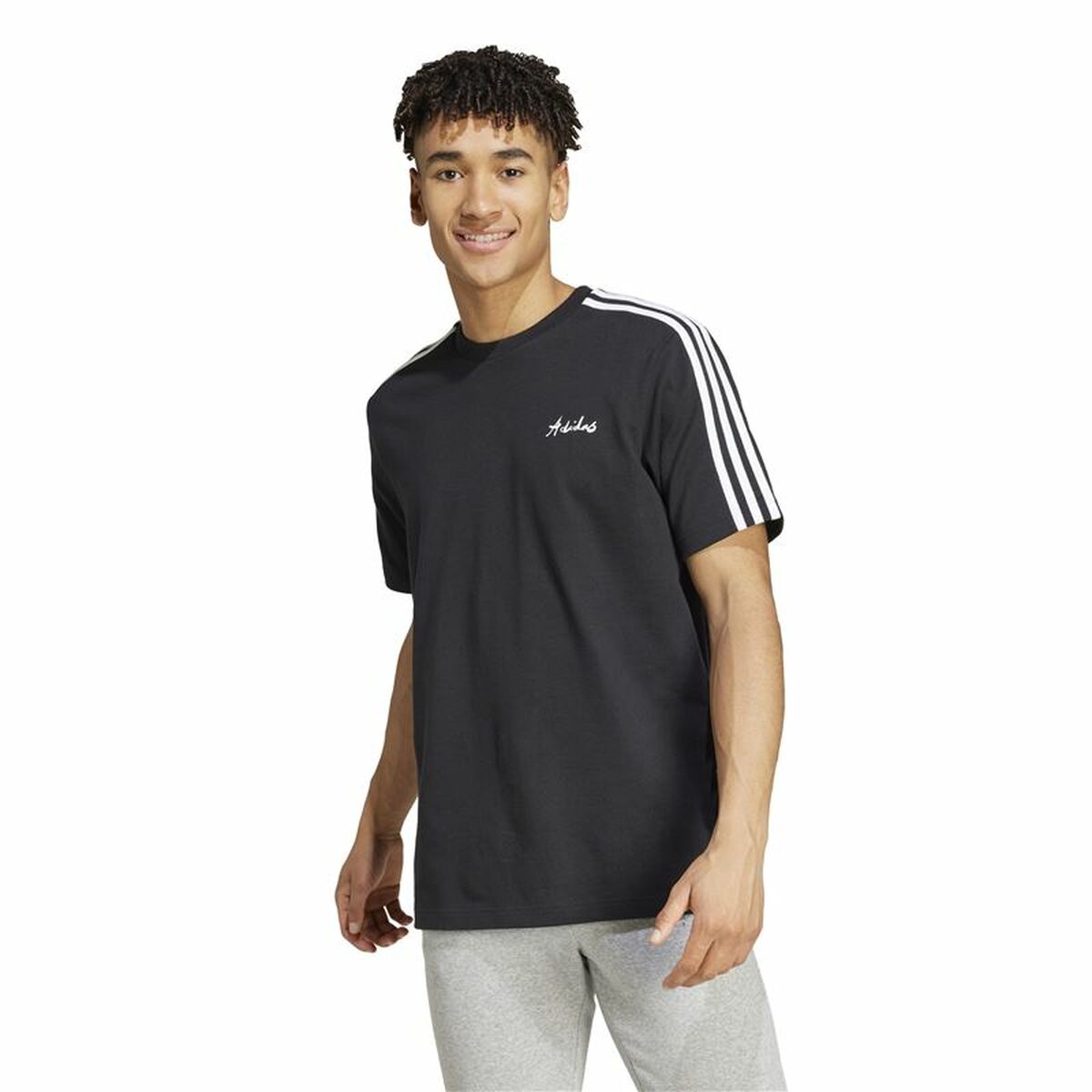 T-shirt med kortärm Herr Adidas Gallery Graphic Svart - 2