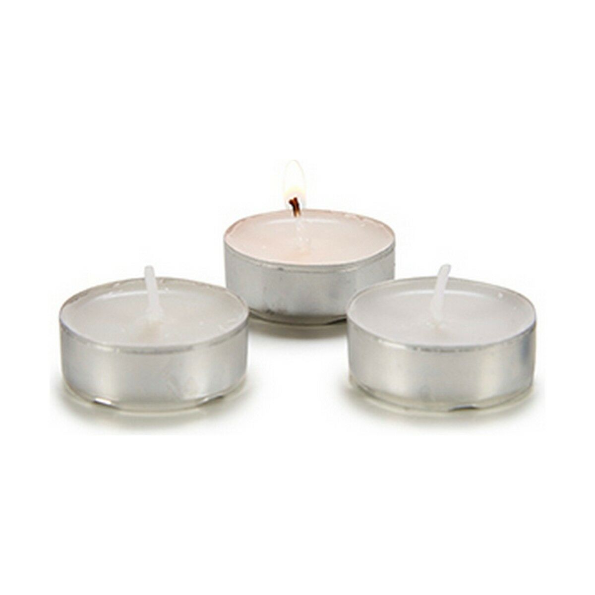 Set med levande ljus Acorde Vit (12 antal) - 3