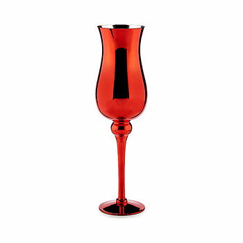 Ljusstakar Gift Decor Röd Glas 13,5 x 4,5 x 13,5 cm 13,5 x 45 x 13,5 cm (6 antal)