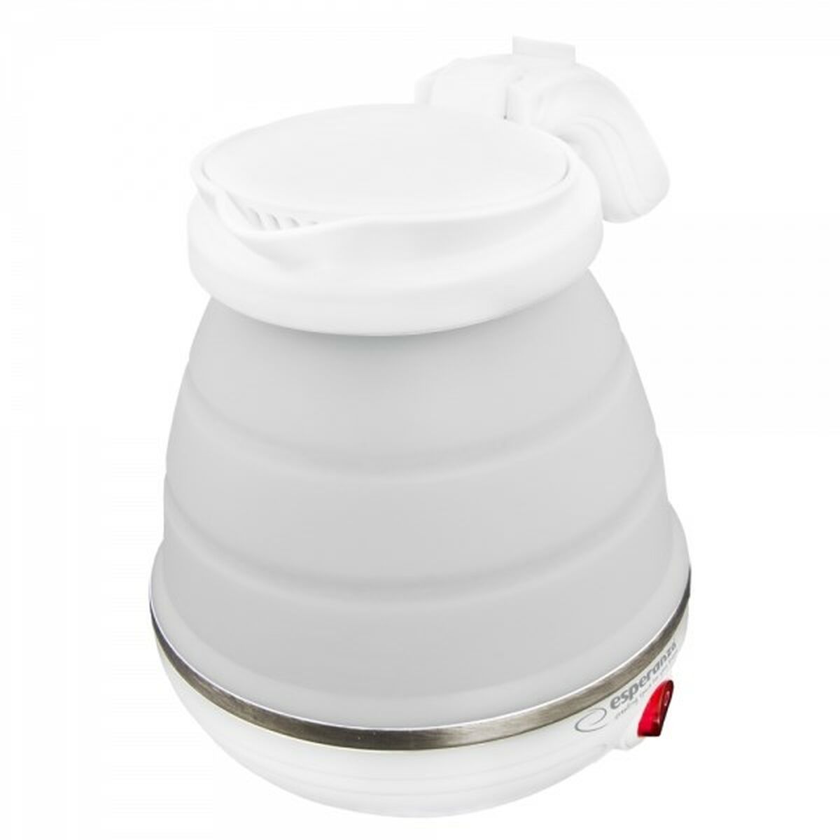 Vattenkokare Esperanza EKK023  Vit Rostfritt stål Plast 750 W 0,5 L - 3