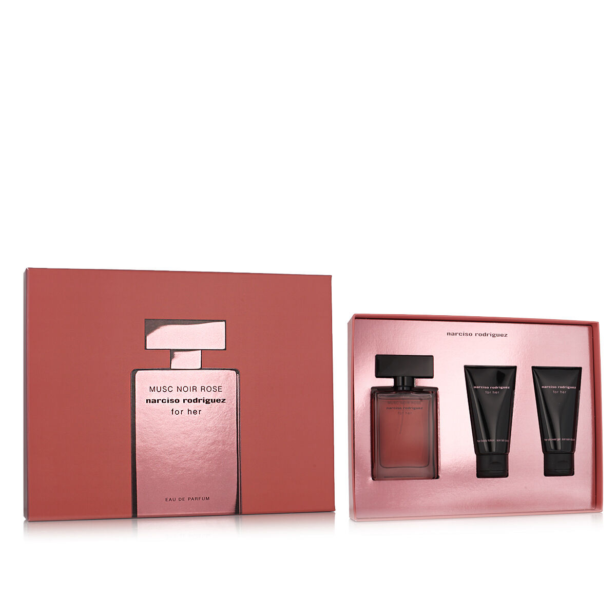 Parfymset Damer Narciso Rodriguez Musc Noir Rose For Her EDP 3 Delar