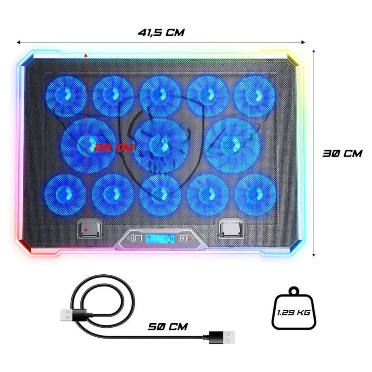 Kylplatta till laptop Spirit of Gamer Airblade 1300 - 2