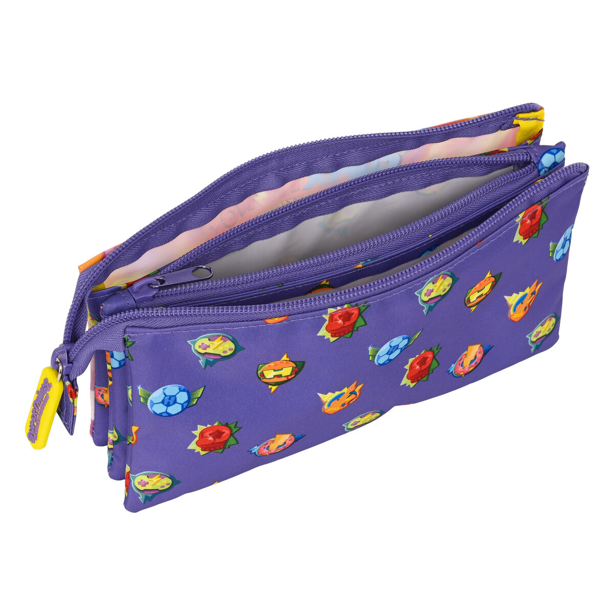 Tredubbel Carry-all SuperThings Guardians of Kazoom Purpur Gul (22 x 12 x 3 cm) - 5