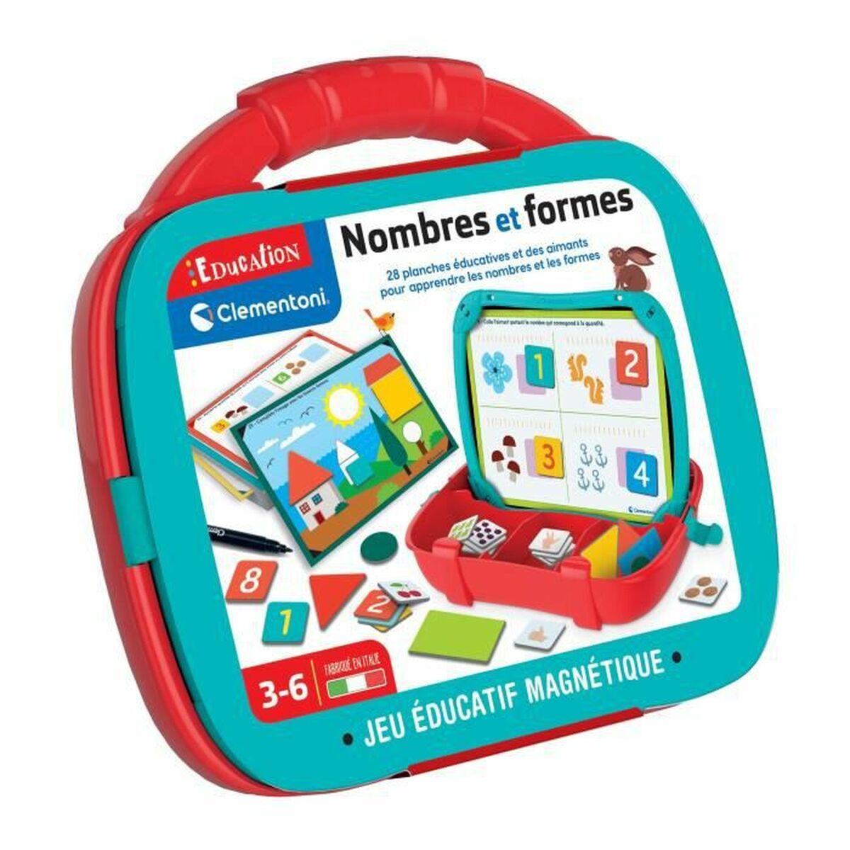 Pedagogiskt spel för små barn Clementoni Case Figures Shapes (FR) - 5