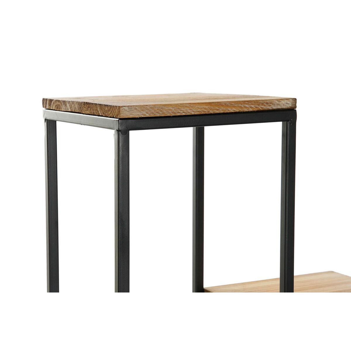 Bokhylla Home ESPRIT Vit Naturell Metall Granträ 40 x 40 x 100 cm (2 antal) - 3