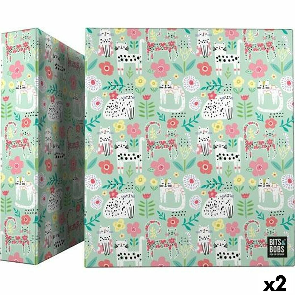 Ringpärm Bits&Bobs Cats Multicolour A4 (2 antal)