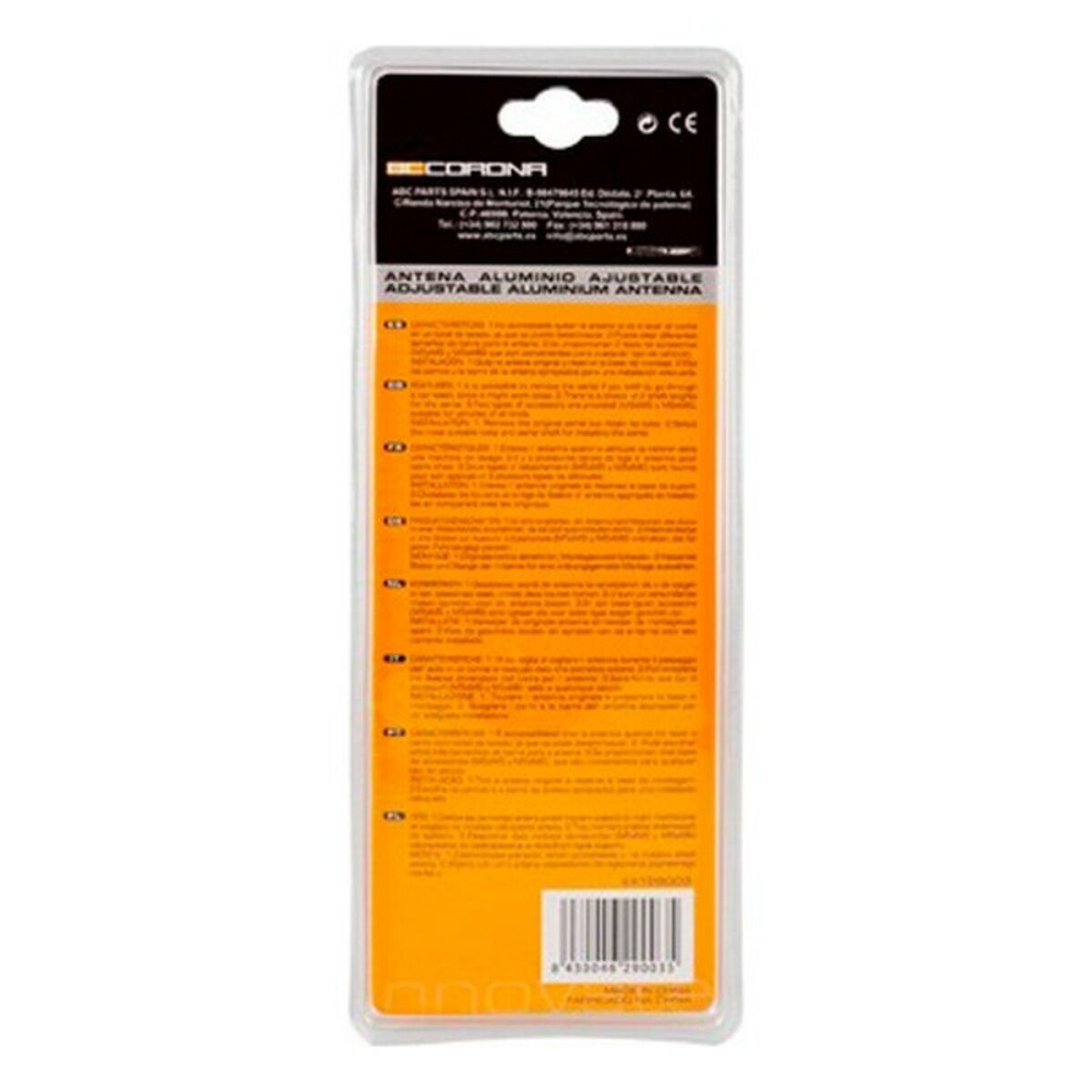 Bilantenn CS10 Svart Aluminium Justerbart - 7
