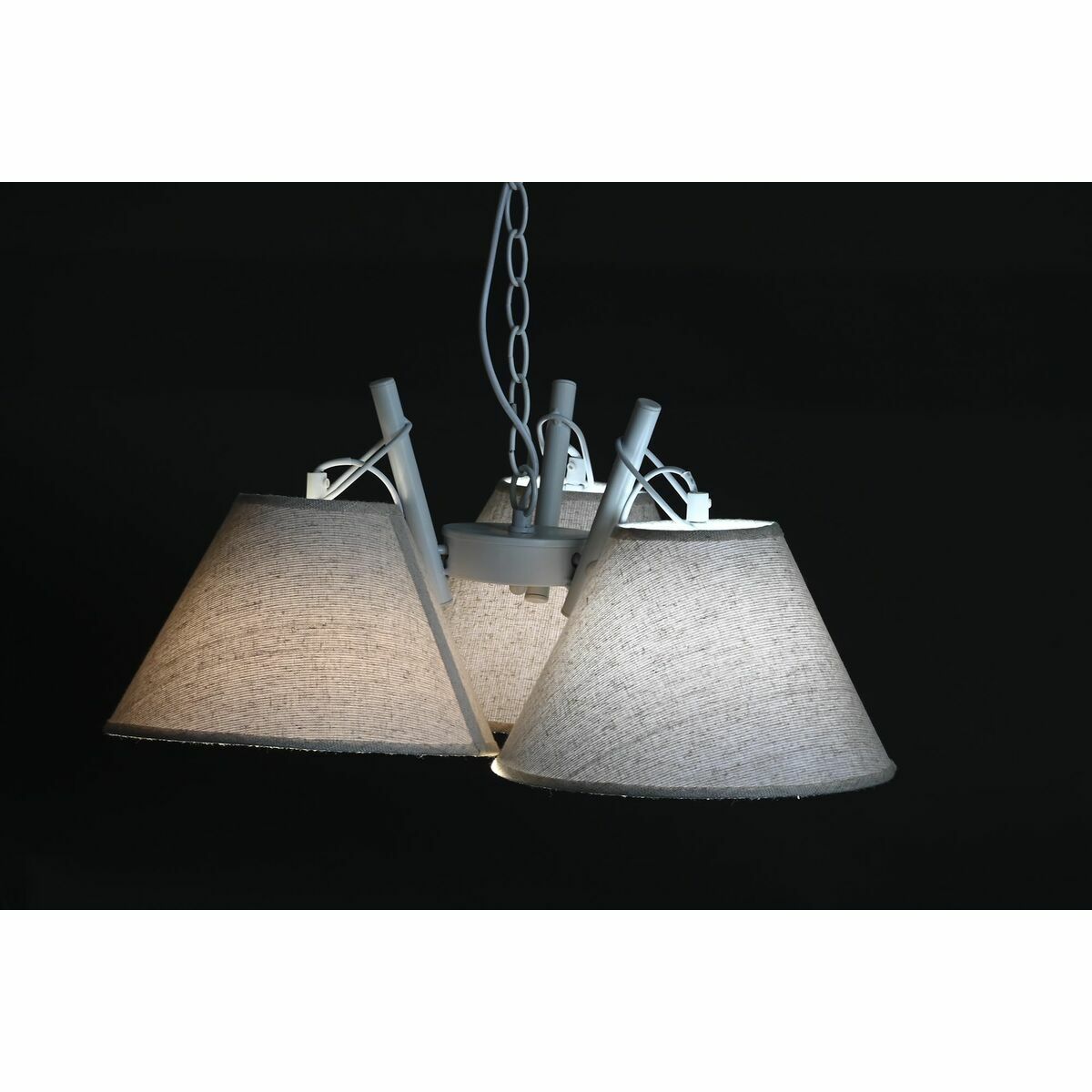 Taklampa DKD Home Decor 50 x 46 x 30 cm Gyllene Metall Vit 50 W (2 antal) - 8