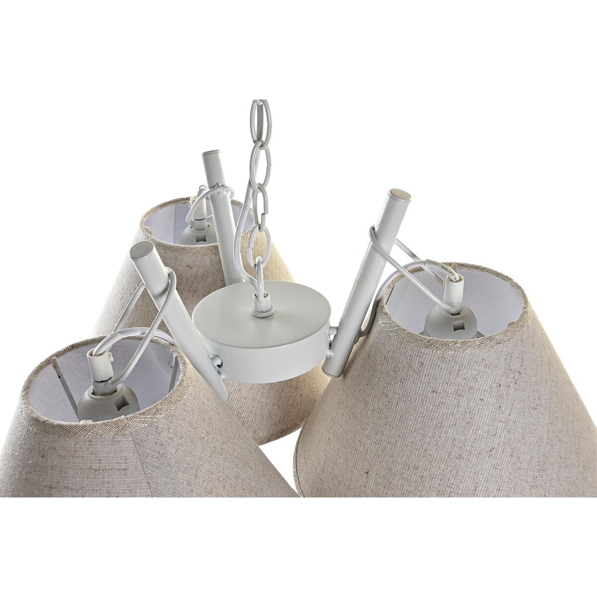 Taklampa DKD Home Decor 50 x 46 x 30 cm Gyllene Metall Vit 50 W (2 antal) - 5