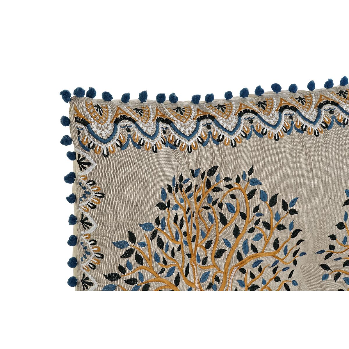 Fåtölj DKD Home Decor Gul Blå Beige 145 x 76 x 1 cm - 6