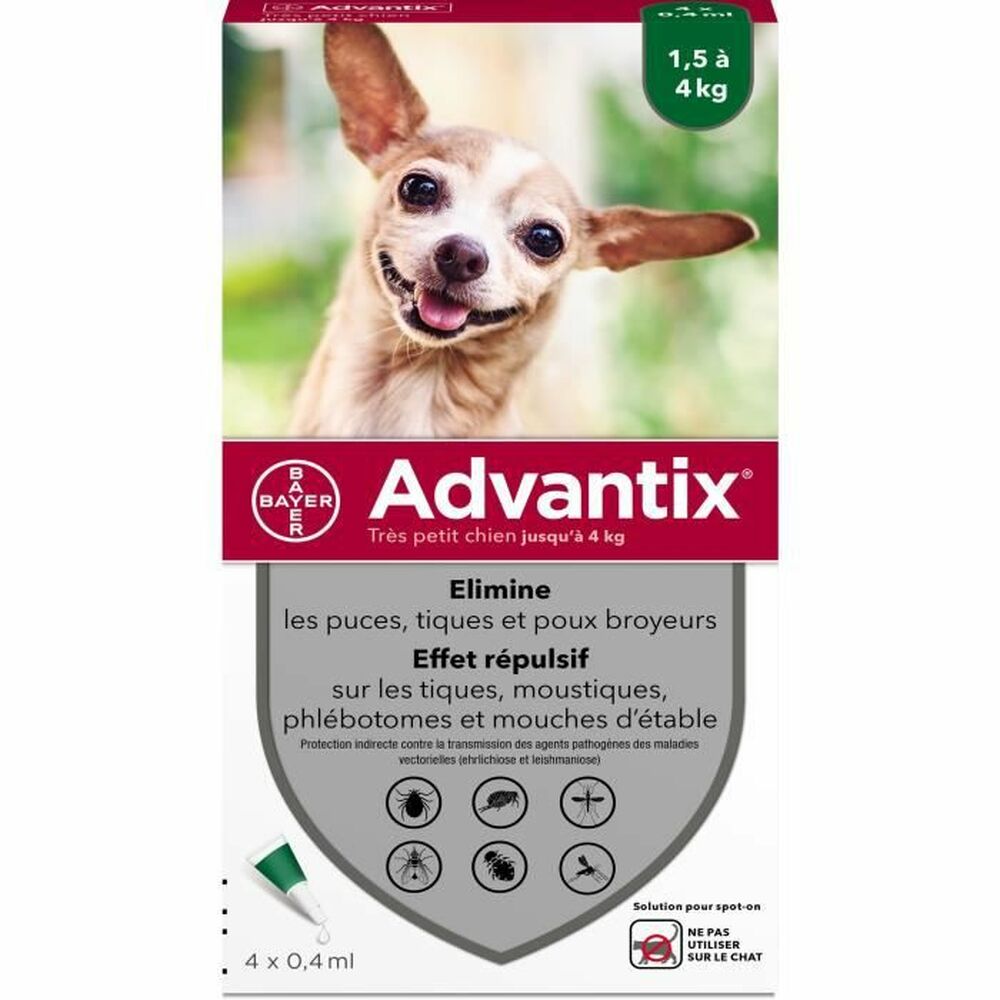 Mot parasiter Advantix Hund 1,5-4 Kg 4 antal