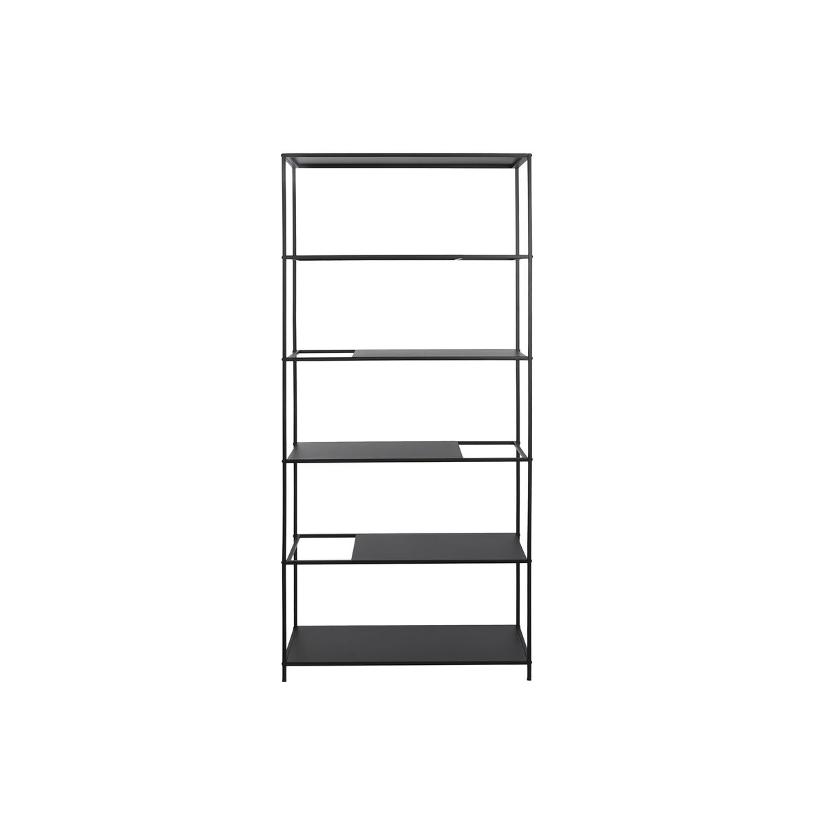 Bokhylla DKD Home Decor Svart Metall 80 x 30 x 175 cm (1) - 3