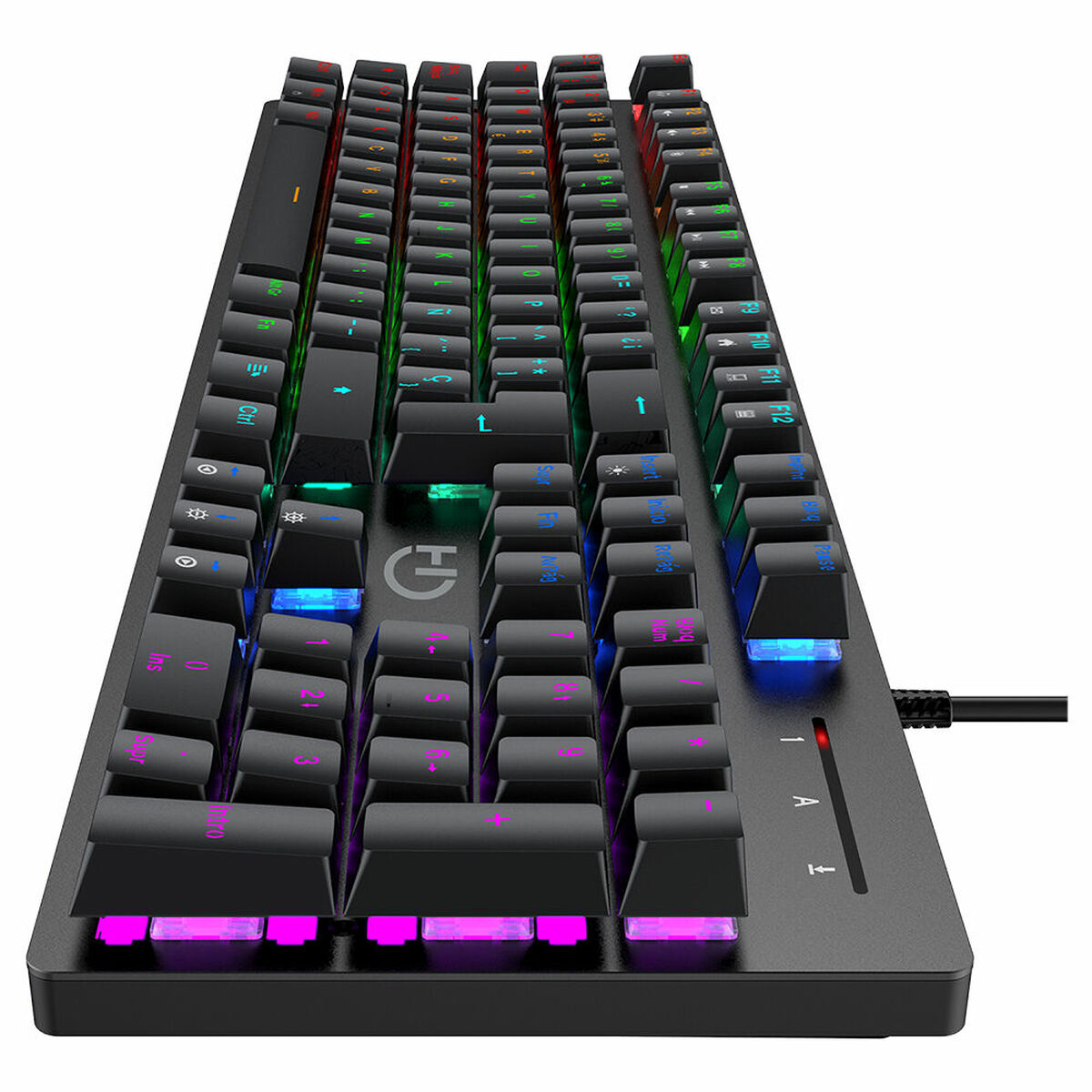 Tangentbord Hiditec GK400 ARGB Svart - 2