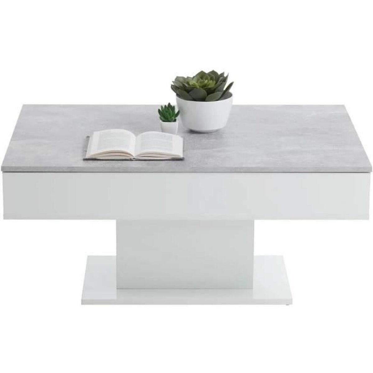 Soffbord FMD Vit Grå - 3