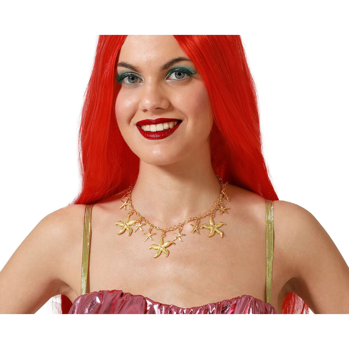 Maskeraddräktsaccessoarer Gyllene Halsban - 2