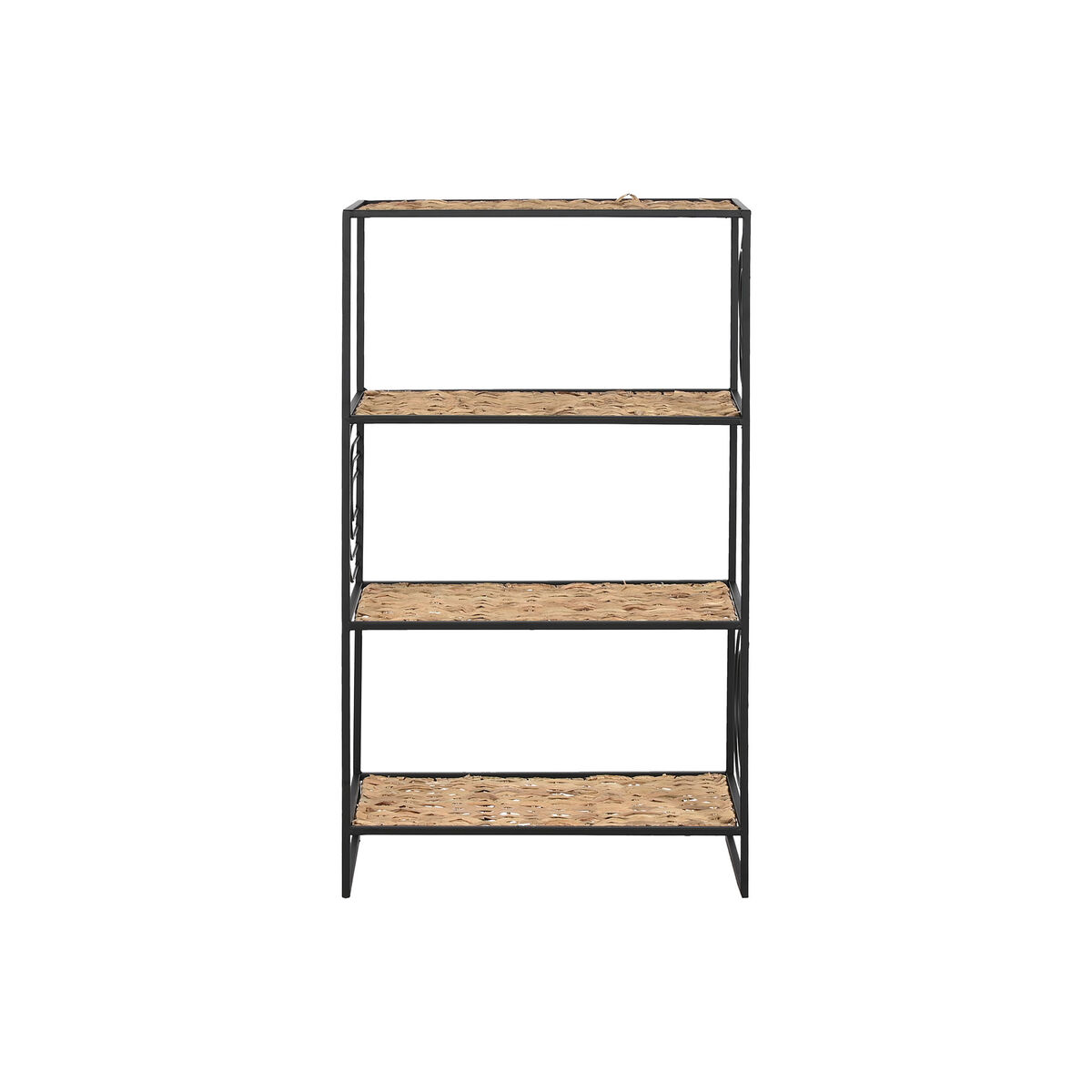 Bokhylla Home ESPRIT Svart Metall Fibrer 50 x 25 x 88 cm - 4