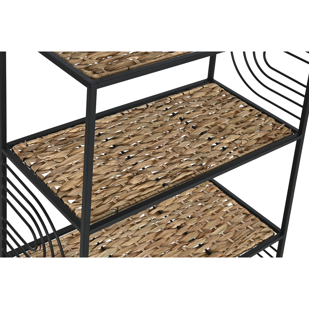 Bokhylla Home ESPRIT Svart Metall Fibrer 50 x 25 x 88 cm - 2