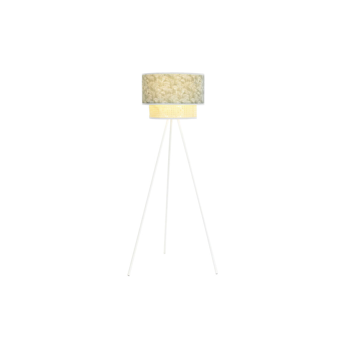 Golvlampa DKD Home Decor Metall Polyester Vit Grön 220 V 50 W (40 x 40 x 129 cm) - 3