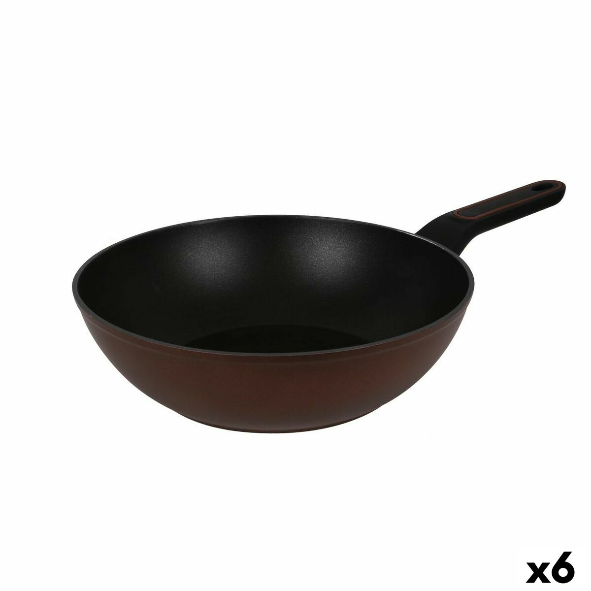 Stekpanna Quttin Sahara Smitt aluminium Brun 48 x 29 x 8 cm (6 antal) - 2