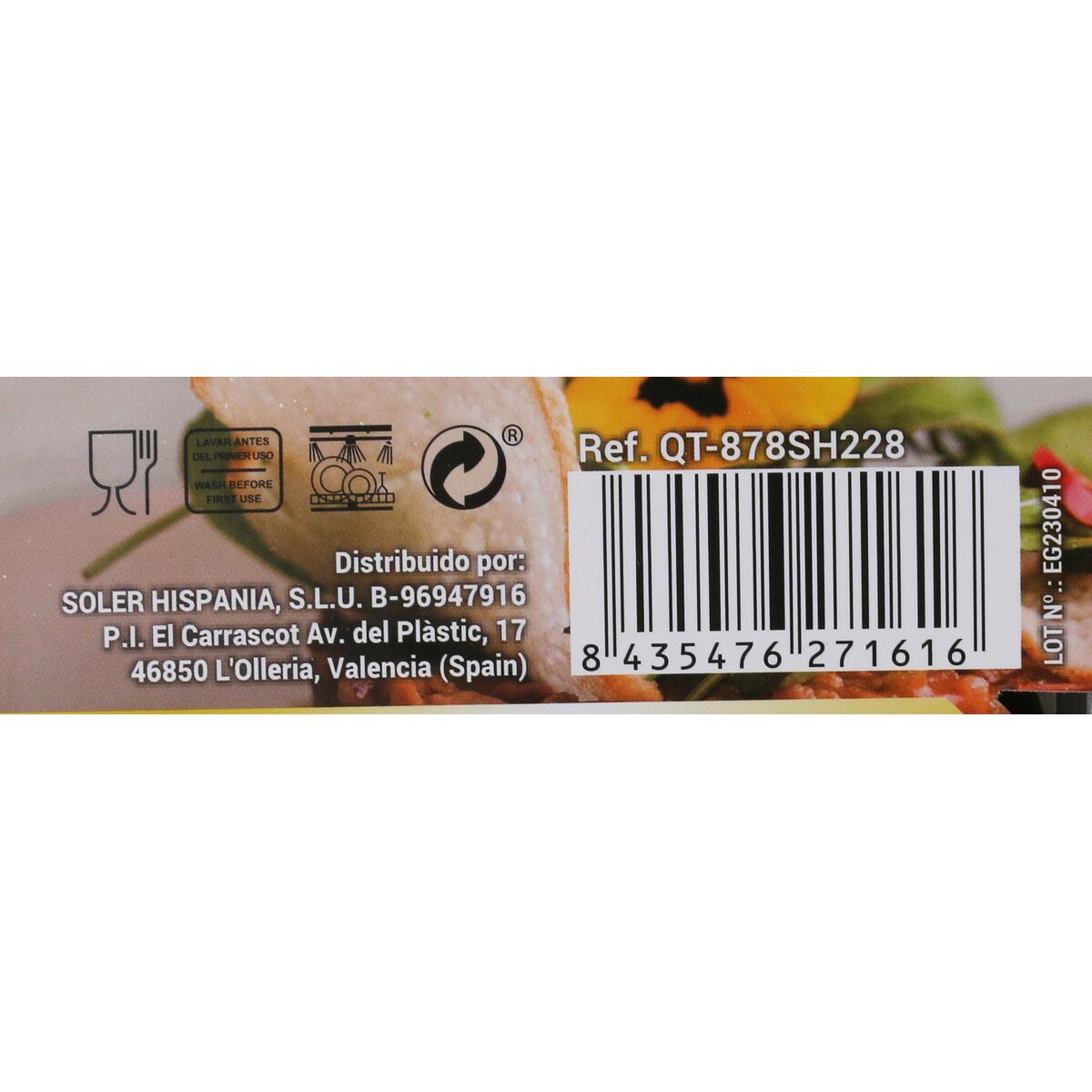 Stekpanna Quttin Sahara Smitt aluminium Brun 48 x 29 x 8 cm (6 antal) - 4