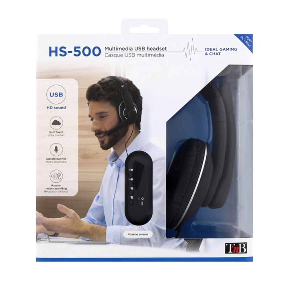 Diademhörlurar T'NB HS-500 Svart - 4