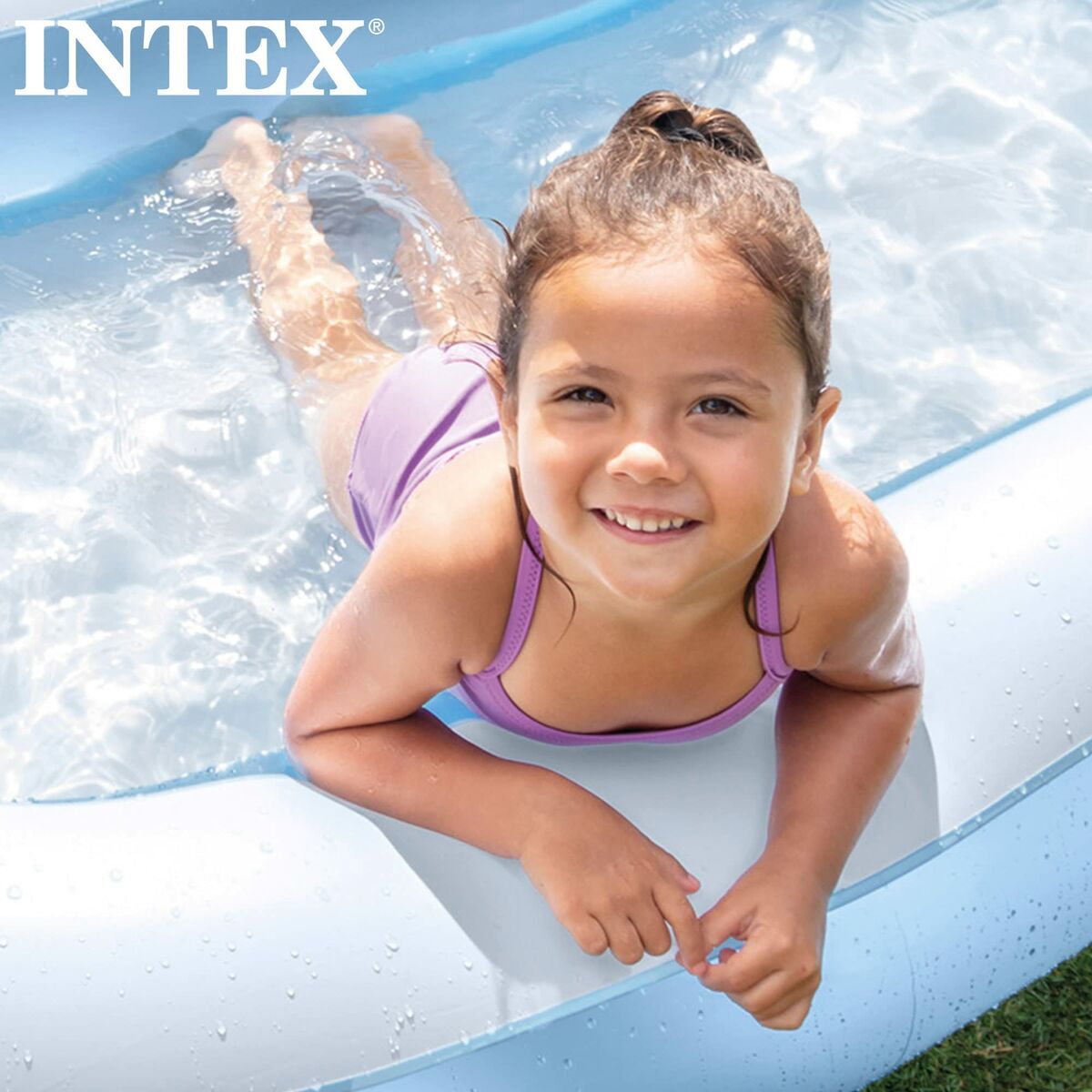 Barnpool Intex 57403NP Rektangulär Blå 90 L 166 x 100 x 25 cm - 6