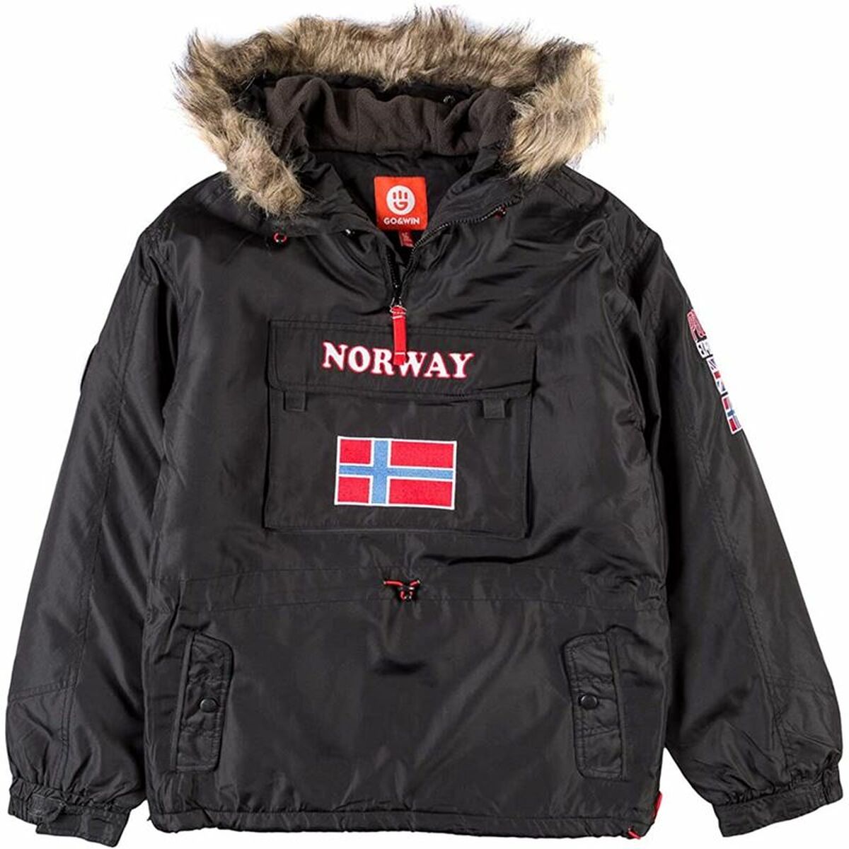 Parkas Unisex Go & Win Noreg Svart Barn