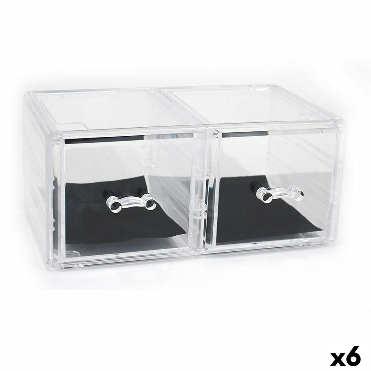 Flerfunktionell förvaring Confortime Plast Transparent 23,8 x 15,3 x 10,8 cm (6 antal)
