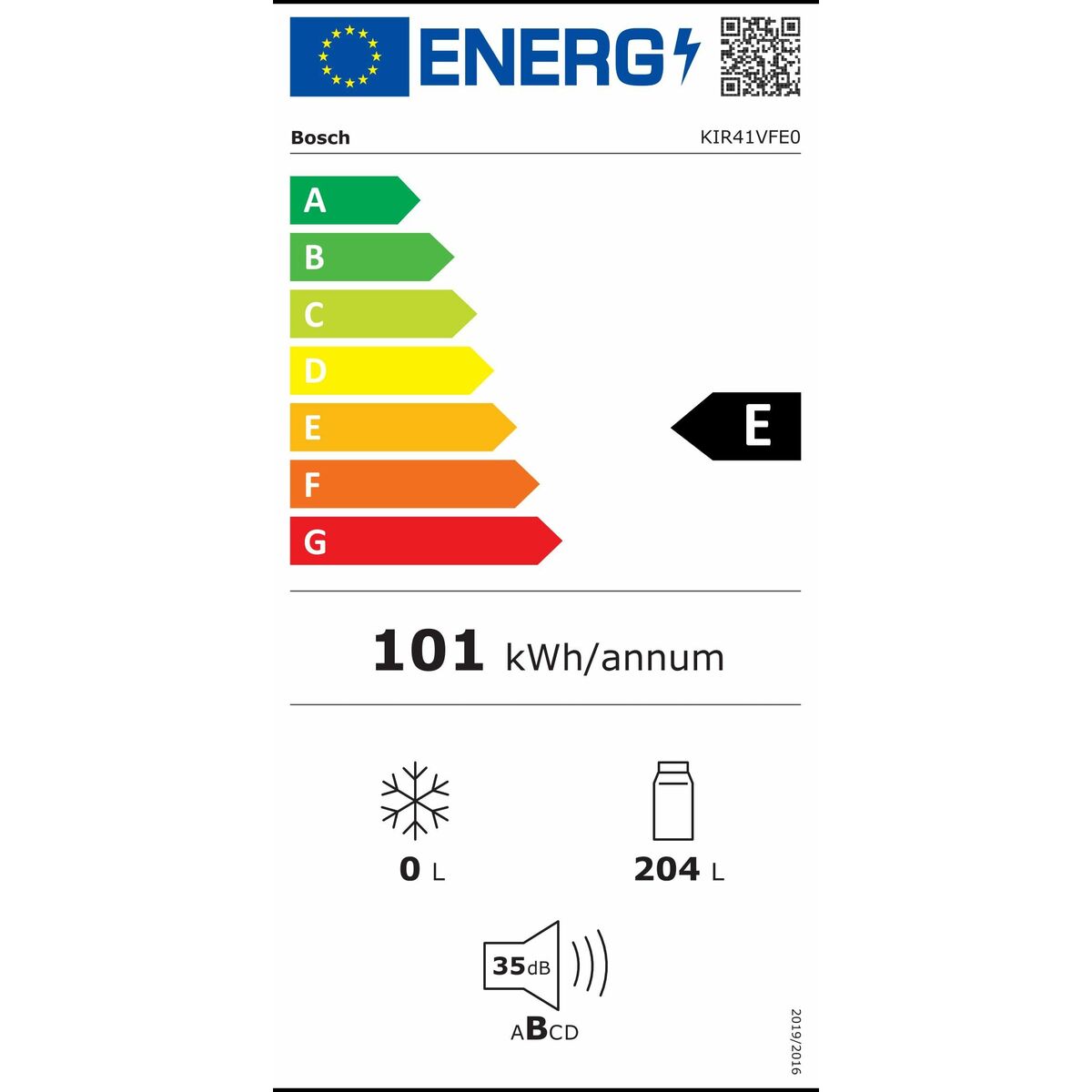 Kylskåp BOSCH KIR41VFE0 Vit (123 x 56 cm) (Renoverade C) - 2