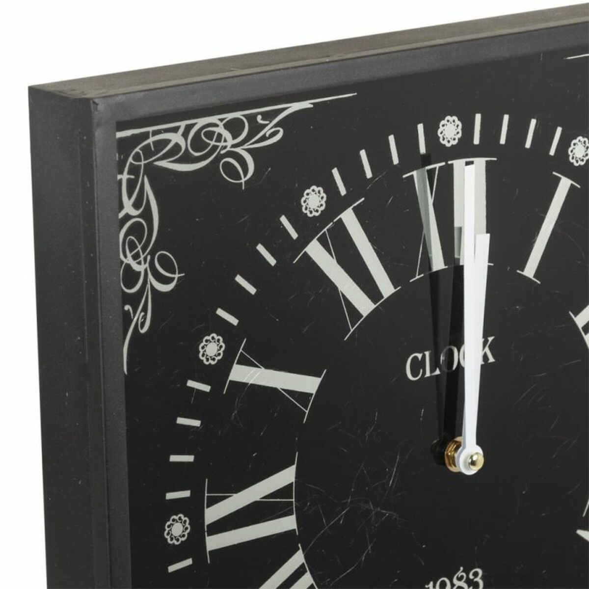 Väggklocka Alexandra House Living Svart Glas Järn Trä MDF 76 x 3 x 36 cm - 3