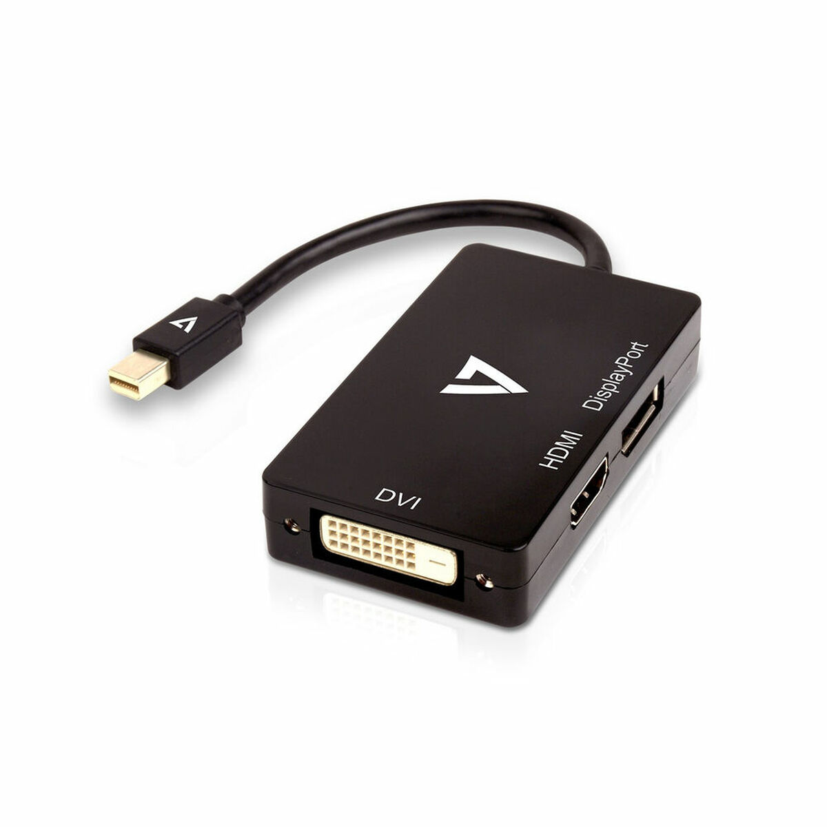 Mini DisplayPort till VGA/DVI/HDMI Adapter V7 V7MDP-DPDVIHDMI-1N Svart - 2