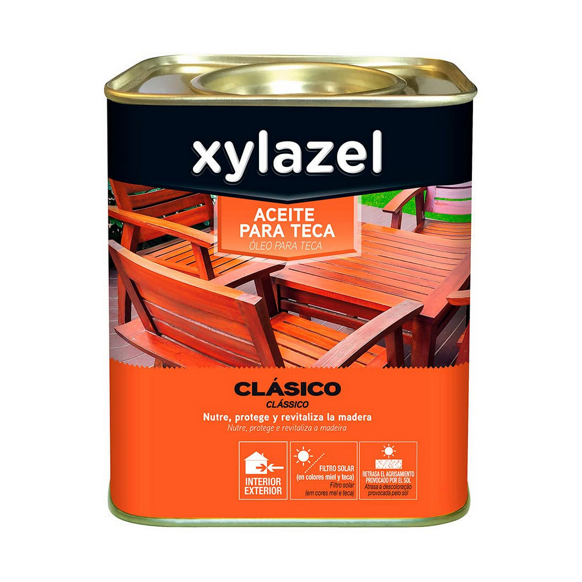 Teakolja Xylazel Ofärgad Matt 4 L