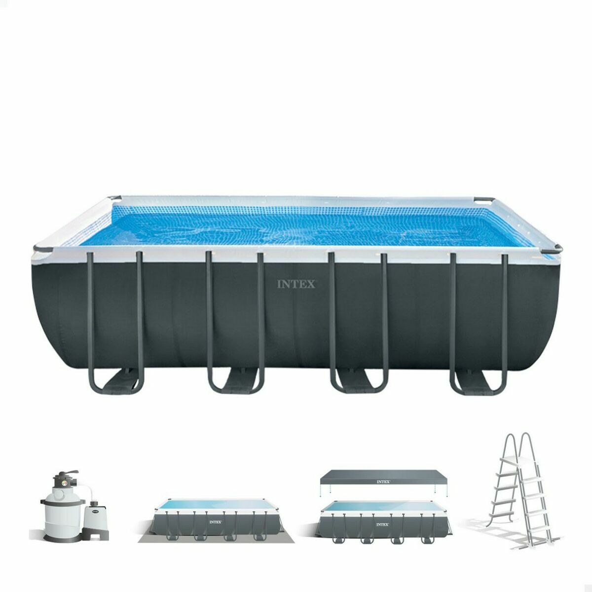 flyttbar pool Intex Ultra XTR 549 x 274 x 132 cm 17.203 l Rektangulär