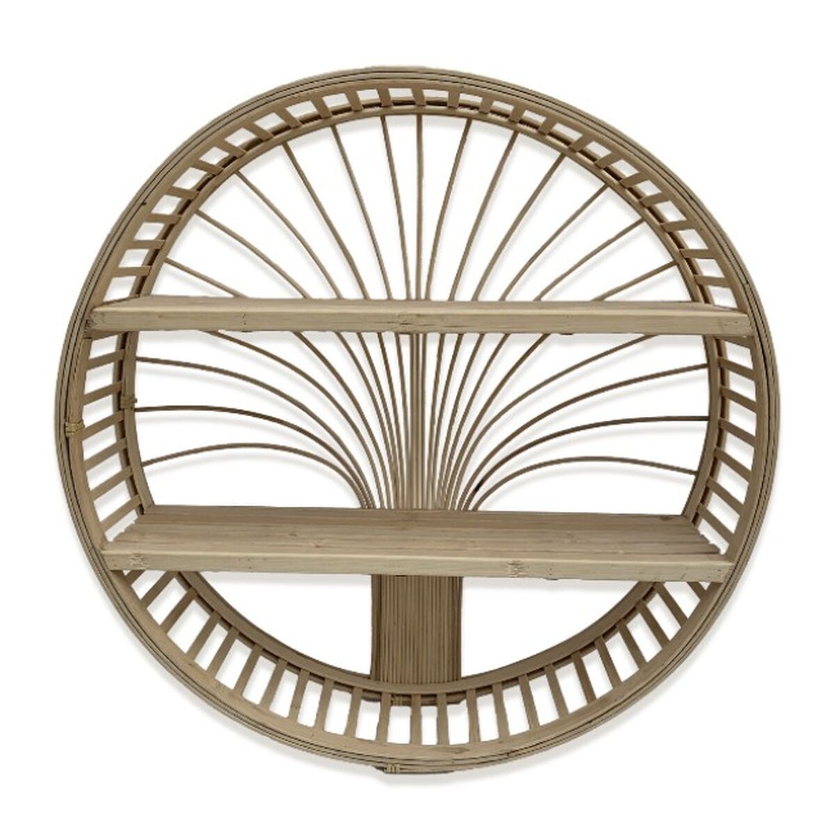 Bokhylla Versa Bambu 13 x 50 x 50 cm Rund - 2