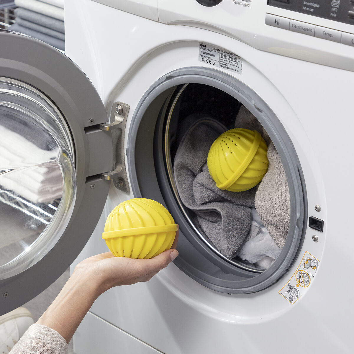 Bollar för att Tvätta Kläder utan Tvättmedel Delieco InnovaGoods Förpackning med 2 masker - 3