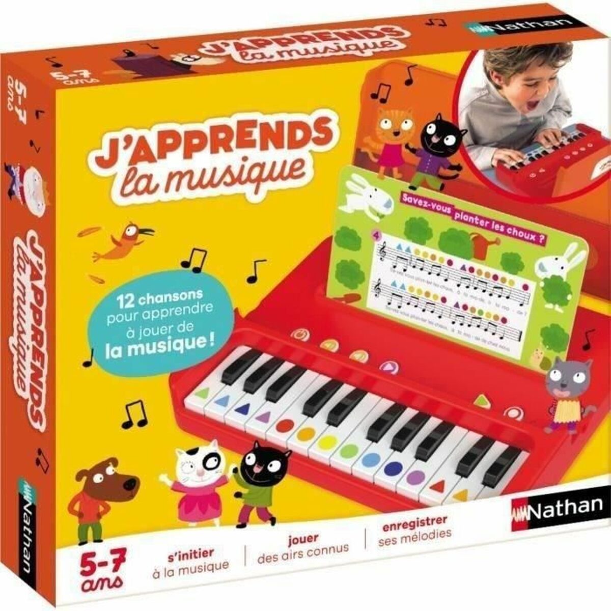 Sällskapsspel Nathan J'apprends la musique