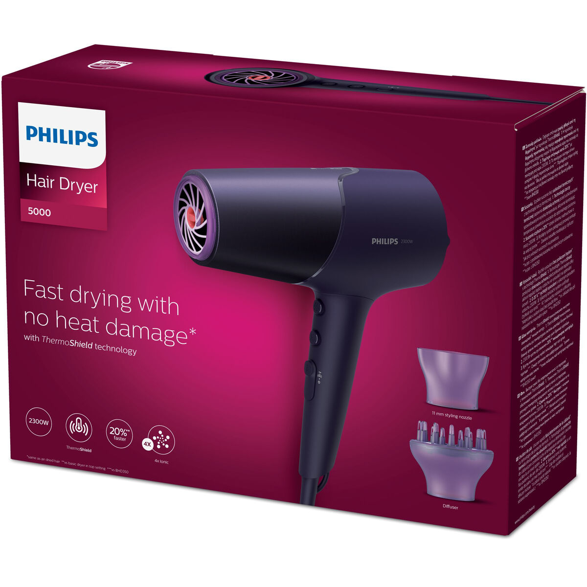 Hårtork Philips BHD514/00 Violett 2300 W - 3