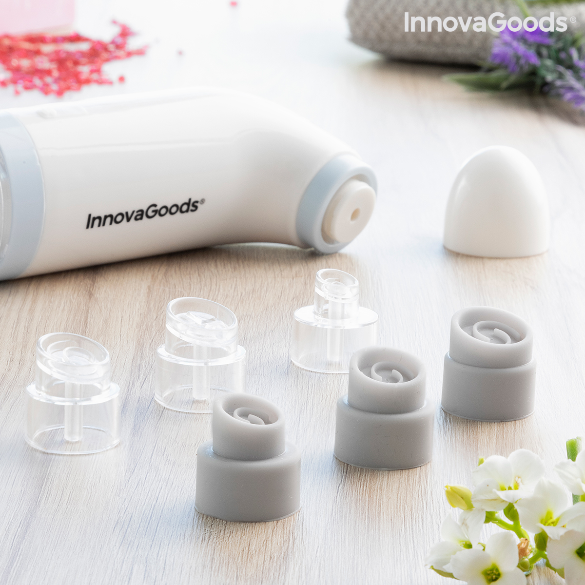 Laddningsbart Hydro-rengöringsmaskin för ansikte Hyser InnovaGoods - 9