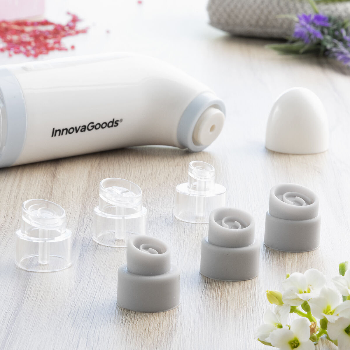Laddningsbart Hydro-rengöringsmaskin för ansikte Hyser InnovaGoods - 34