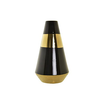 Vas DKD Home Decor Porslin Gyllene Dvobarvna Modern (19 x 19 x 35 cm)