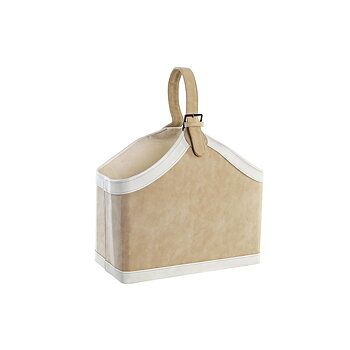 Tidningsställ DKD Home Decor Kamel Kräm Polyuretan (40 x 19 x 50 cm)