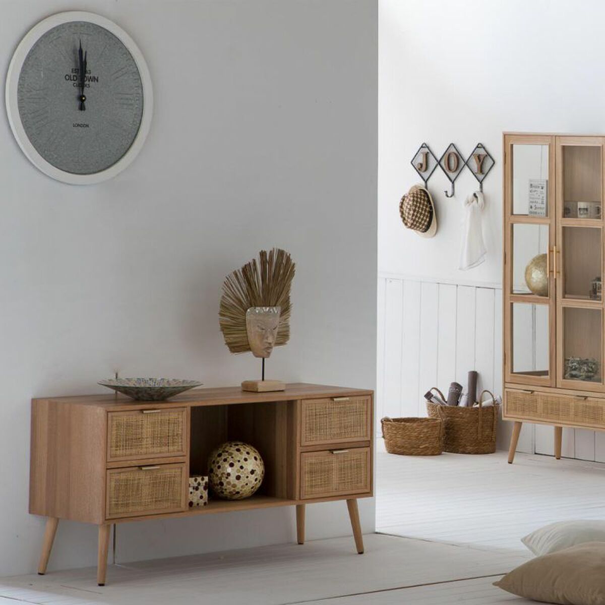 Väggklocka Alexandra House Living Metall Trä MDF 60 x 6 x 60 cm - 3
