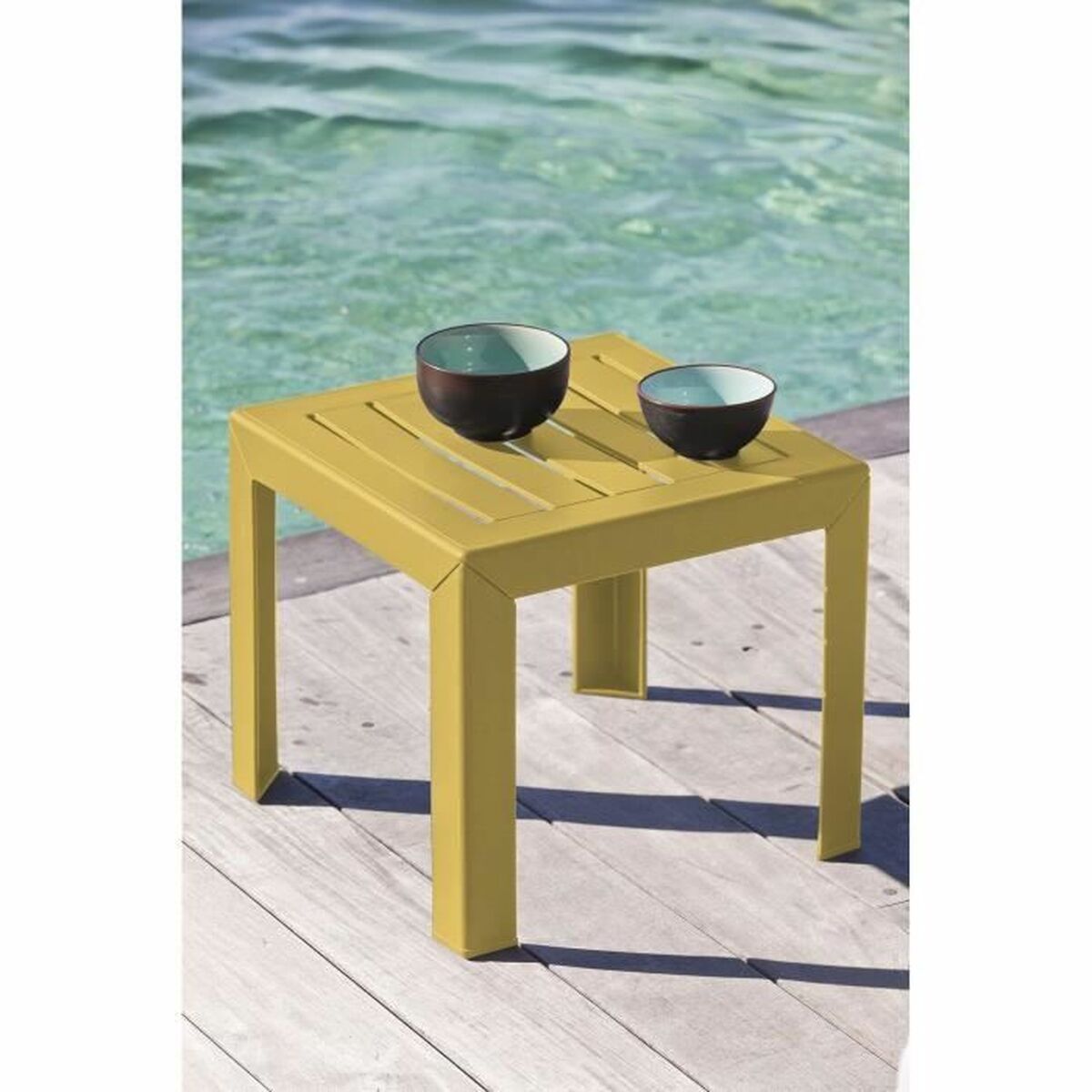 Sidobord Grosfillex Miami Gul 40 x 40 x 39 cm - 2