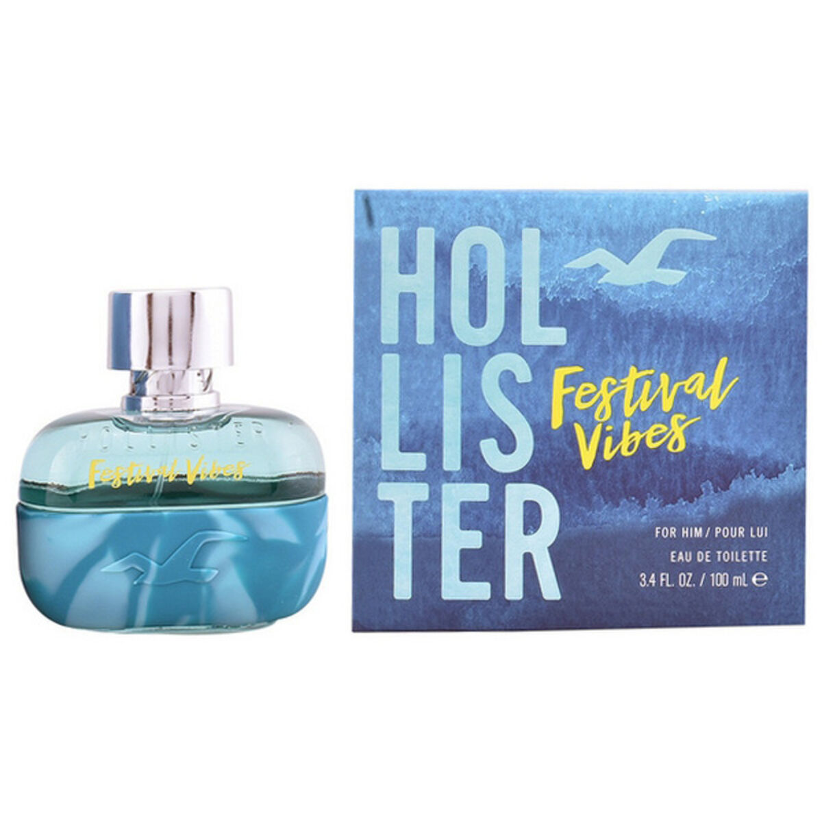 Parfym Herrar Hollister EDT 100 ml Festival Vibes for Him (100 ml)