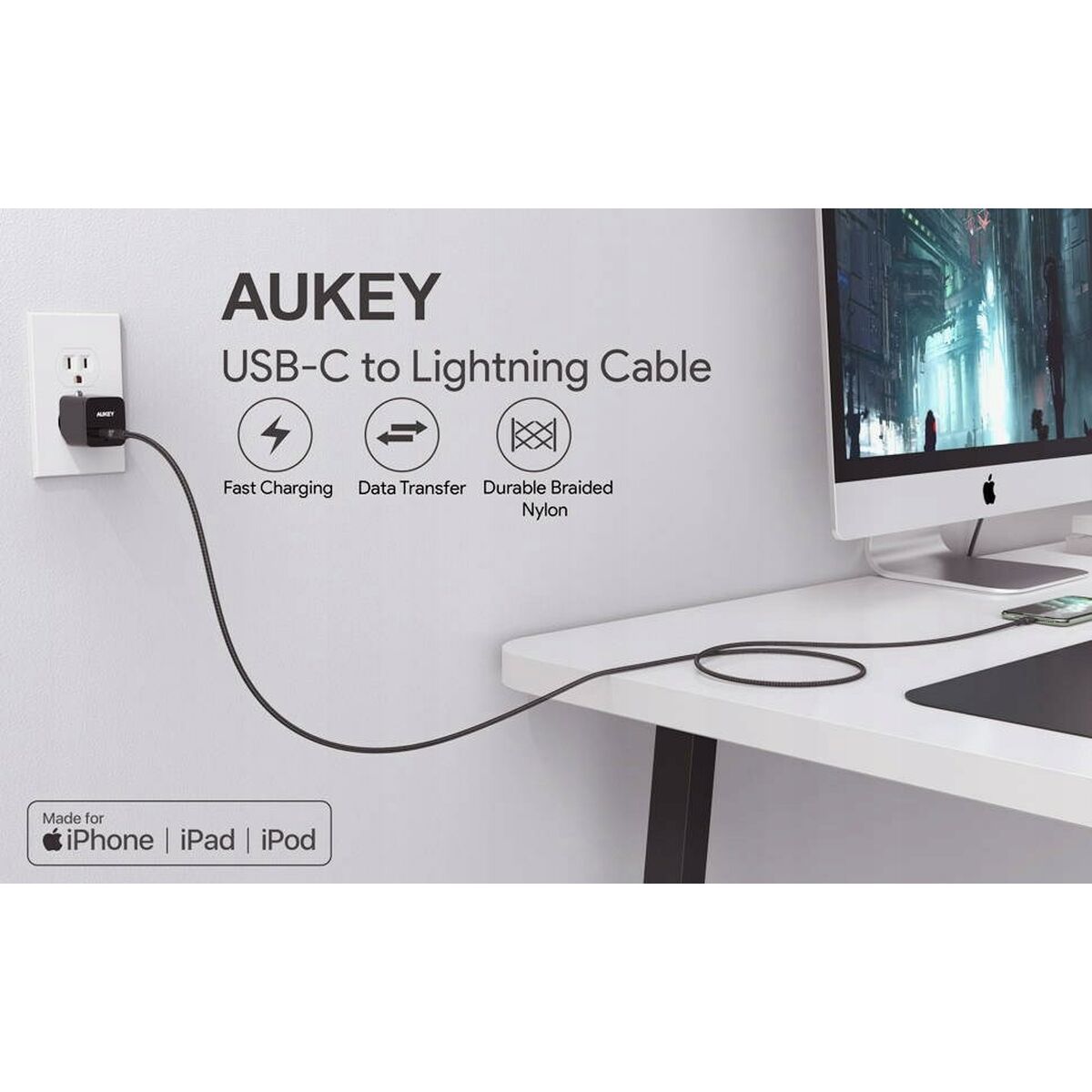 Kabel Lightning Aukey CB-CL03 2 m - 13